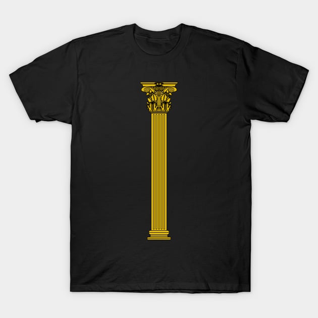 Golden Corinthian column T-Shirt by PabloDeChenez
